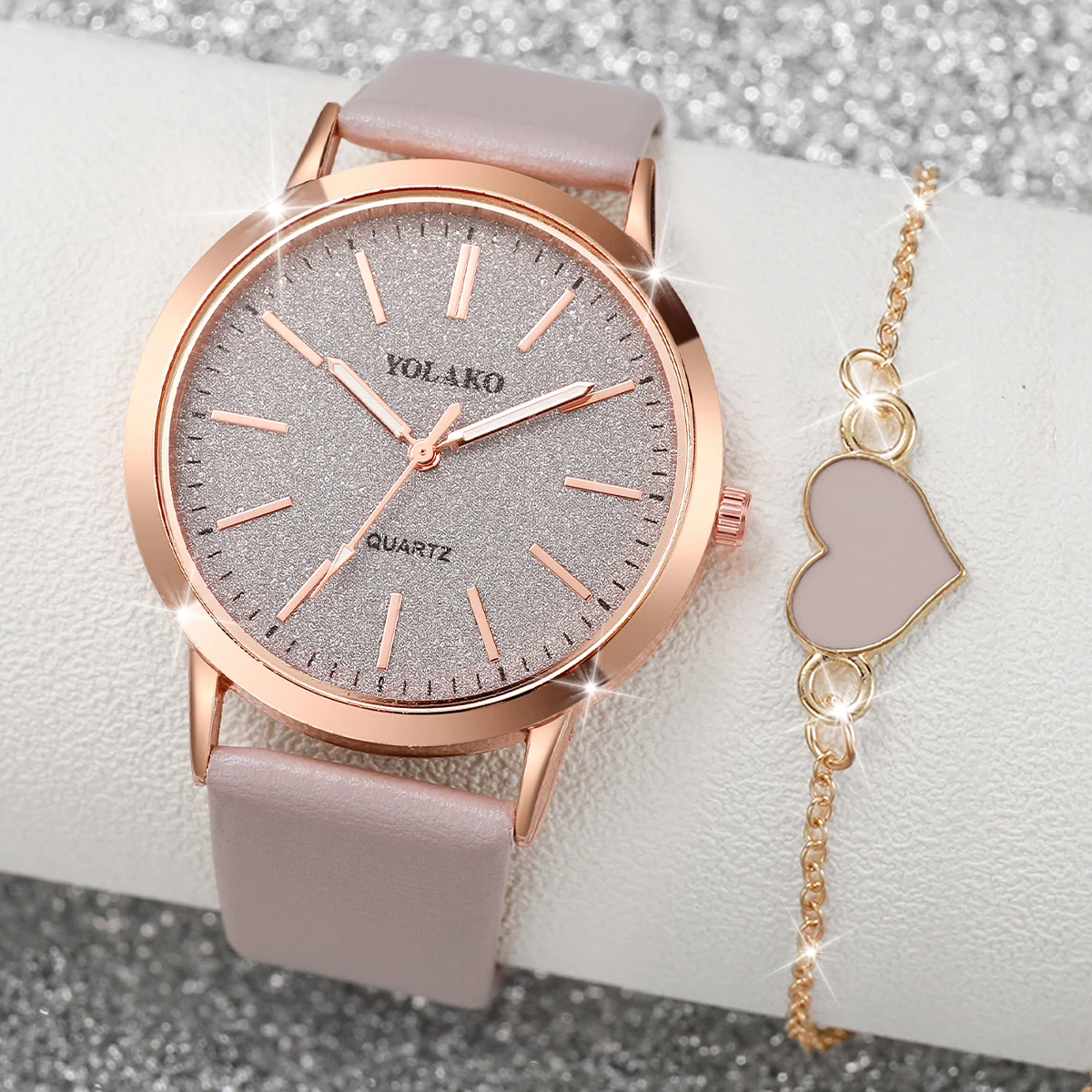 Open Heart Watch - Ensemble de 2 montres pour femmes