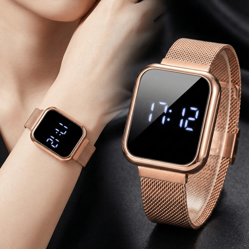 Luxury Watch Wallpaper - Montres numériques rectangulaires pour femmes et