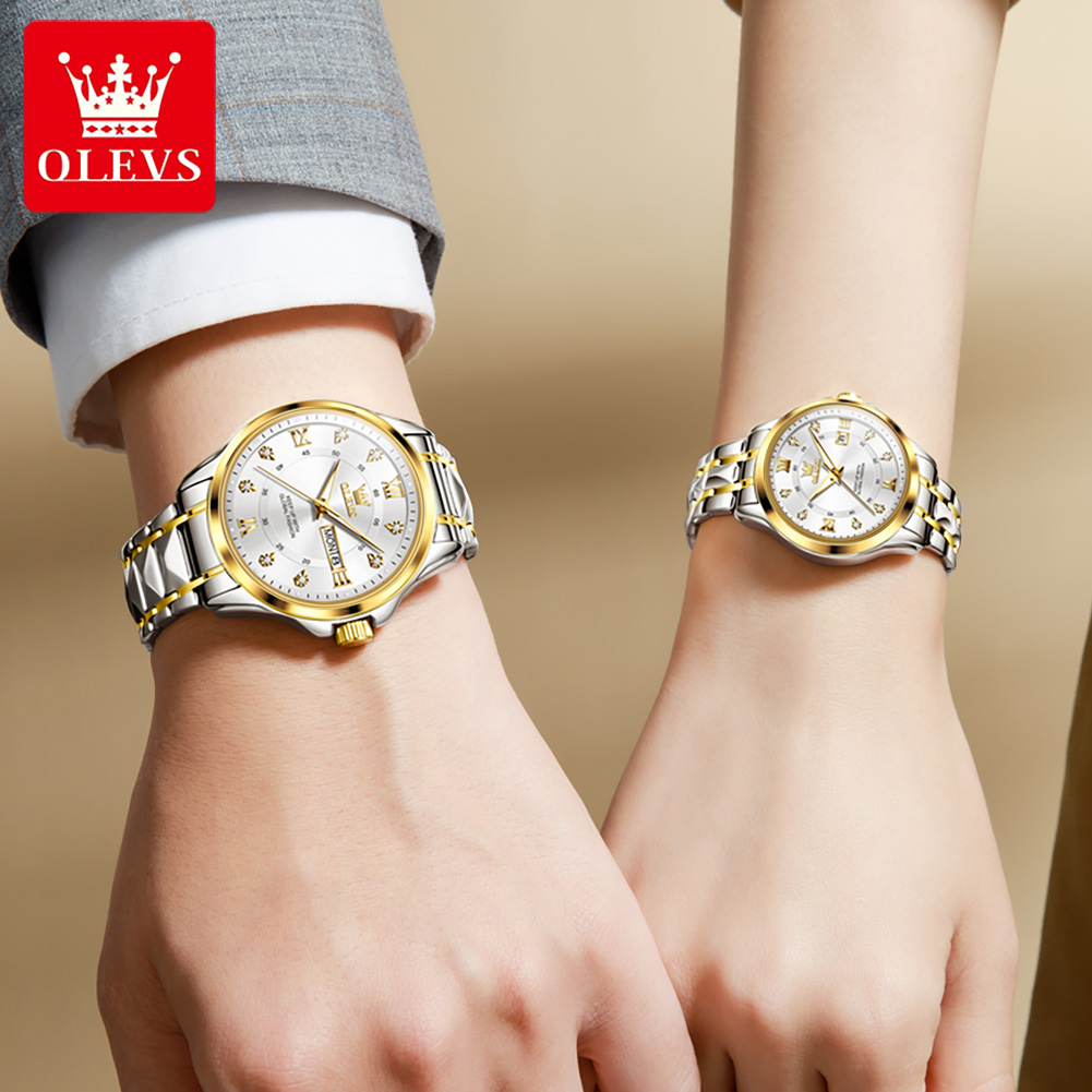 OLEVS 2906 Couple montre origi - Luxury Watch Wallpaper avis et prix