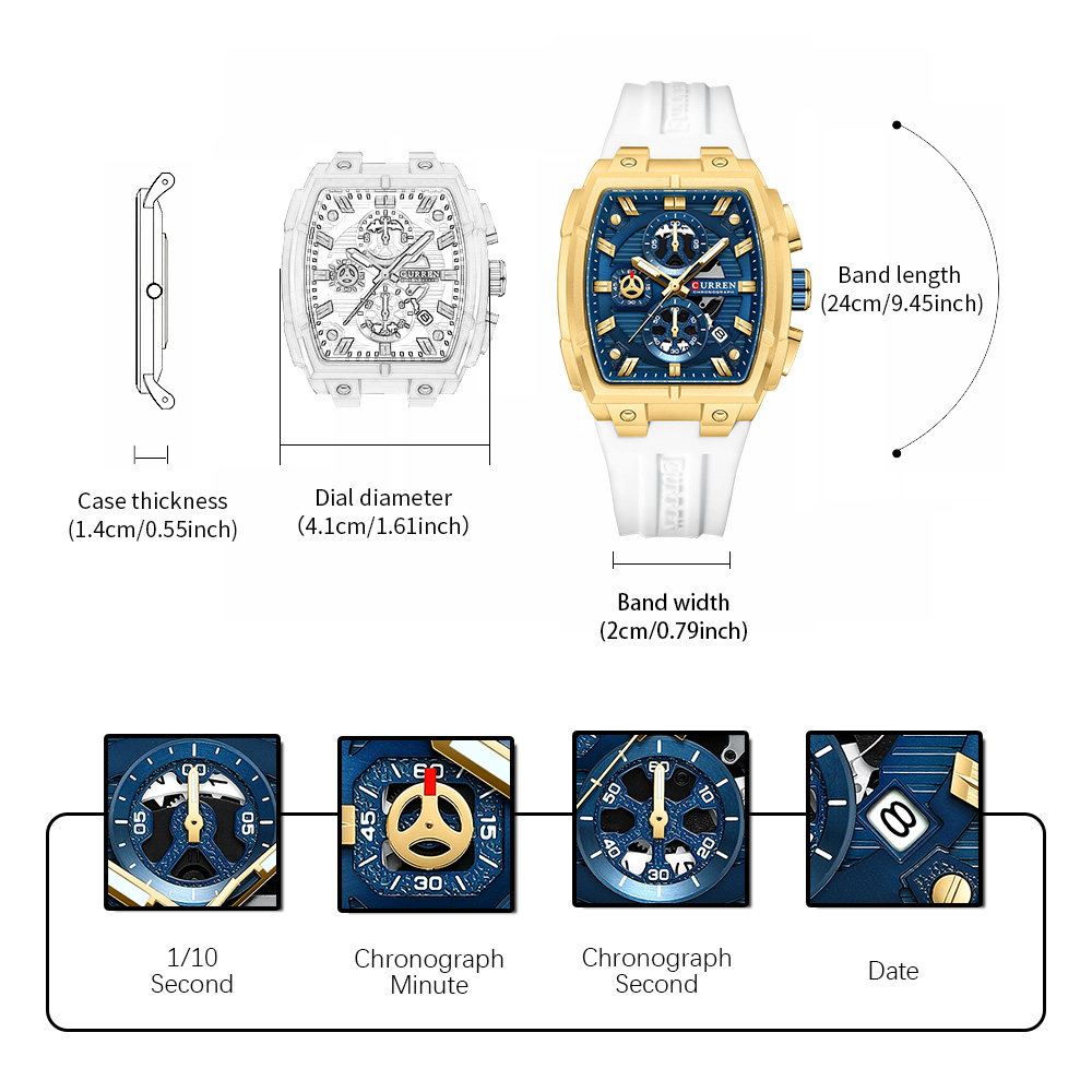 Montre vintage de luxe CURREN  - Luxury Watch Deals avis et prix
