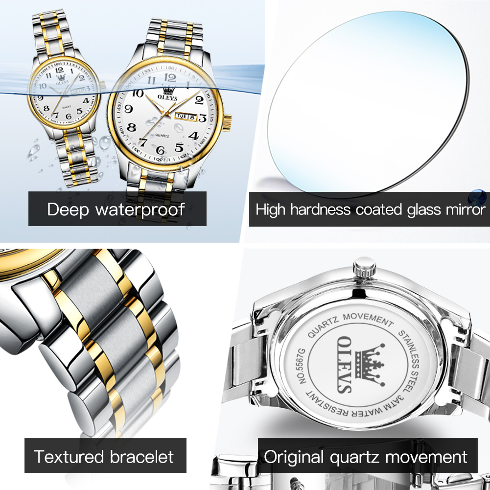 OLEVS nouvelle mode Couple mon - Luxury Watch Wallpaper avis et prix