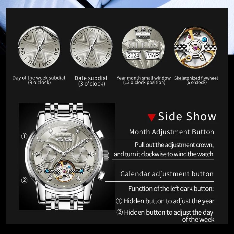 OLEVS 7088 hommes montre de lu - Luxury Watch Hd avis et prix